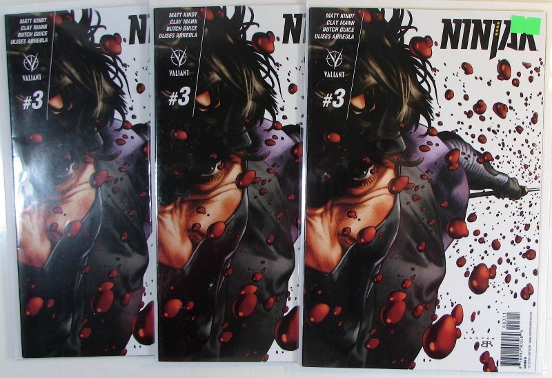 Ninja Lot of 3 #3 x3 Valiant Comics (2015) NM 1st Print Comic Books (Valiant Comics, 2015), raw comic book in NM condition — front cover