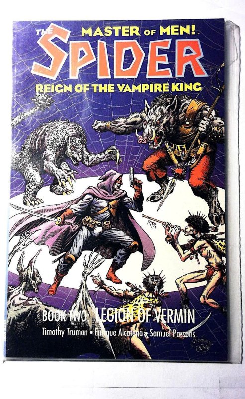 Spider the Reign of the Vampire King #2 (Eclipse Comics, 1992), raw, ungraded comic book — front cover