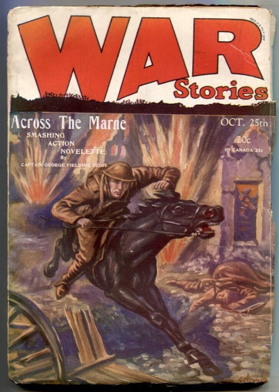 MAG: War Stories Pulp October #25, raw, ungraded comic book — front cover