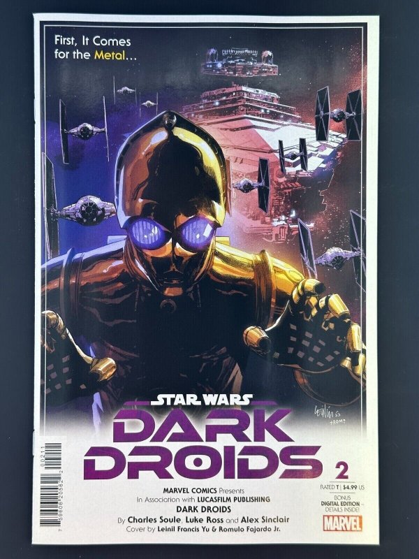 Star Wars Dark Droids #2 (Marvel Comics, 2023), raw, ungraded comic book — front cover
