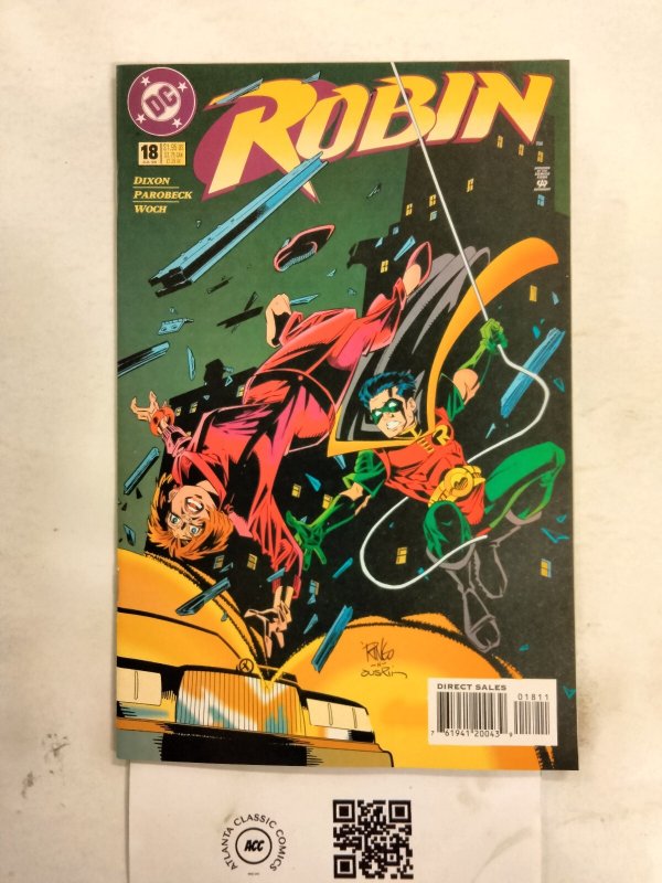 Robin #18 (DC Comics, 1995), raw comic book in NM condition — front cover
