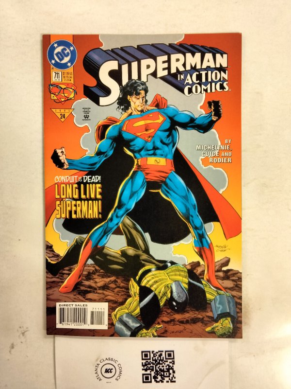 Action Comics #711 (DC Comics), raw comic book in NM condition — front cover