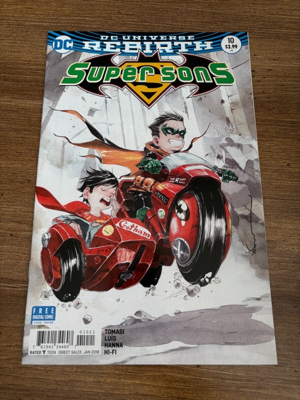 Super Sons #10 (DC Comics), raw comic book in NM condition — front cover