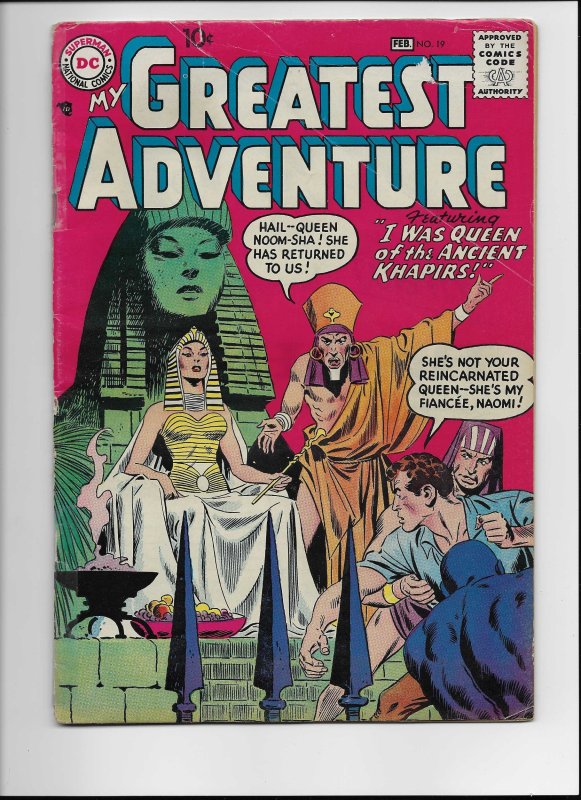 My Greatest Adventure #19 (DC Comics, 1959), raw comic book in VG condition — front cover
