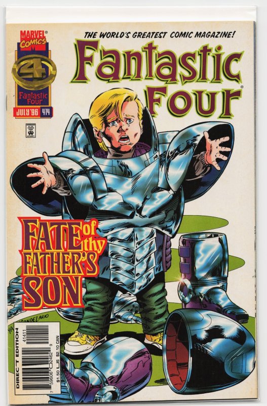 Fantastic Four #414 (Marvel Comics, 1996), raw, ungraded comic book — front cover