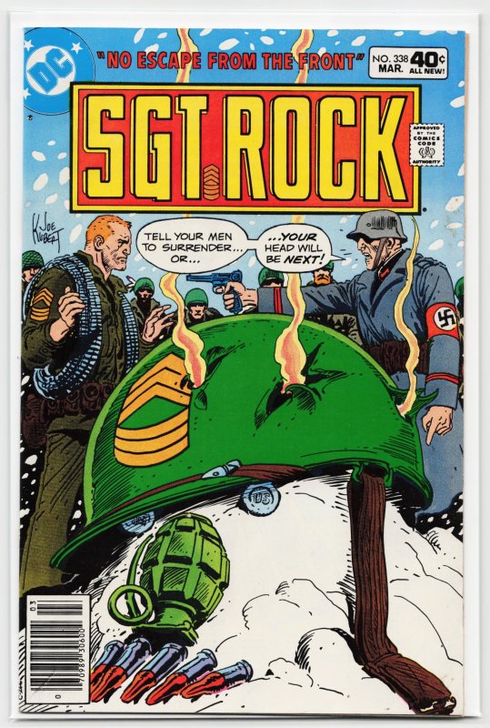 Sgt. Rock #338 (DC Comics, 1980), raw, ungraded comic book — front cover