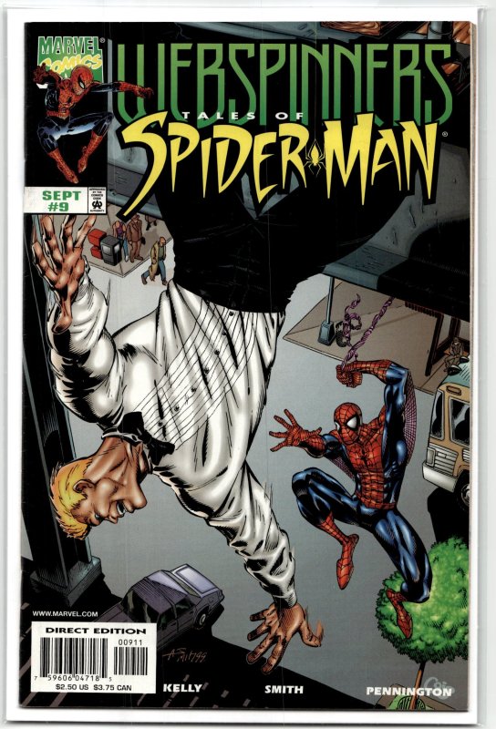 Webspinners: Tales of Spider-Man #9 (1999), raw, ungraded comic book — front cover