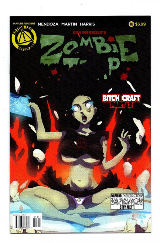Zombie Tramp #18 (Action Lab Entertainment, 2015), raw comic book in NM condition — front cover