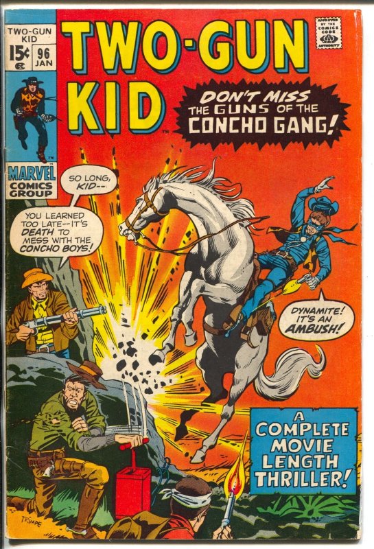 Two-Gun Kid #96 (Marvel Comics, 1971), raw comic book in VG condition — front cover