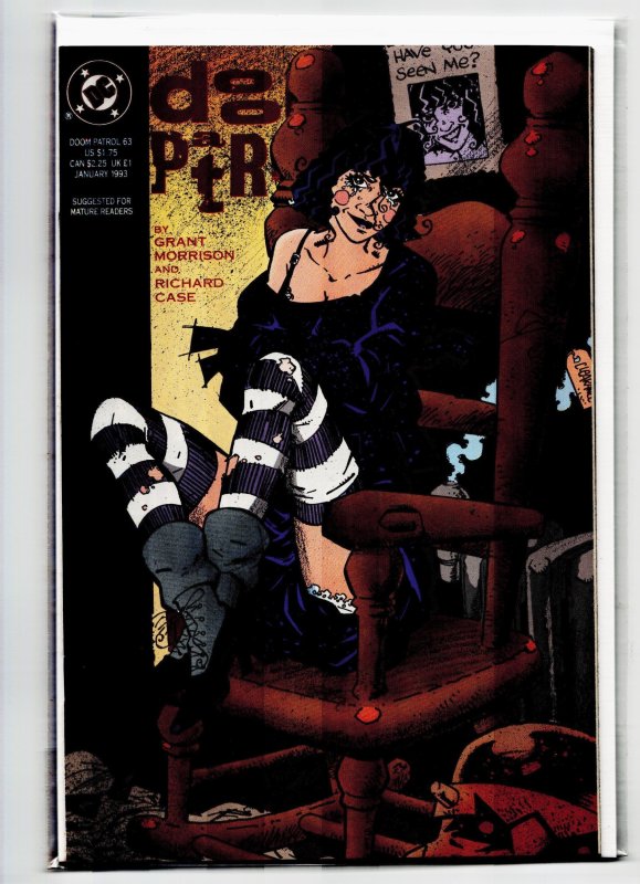 Doom Patrol #63 (DC Comics, 1993), raw, ungraded comic book — front cover