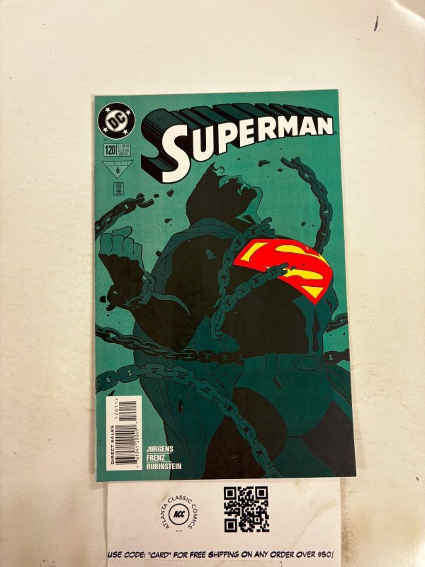 Superman #120 (DC Comics, 1958), raw comic book in NM condition — front cover