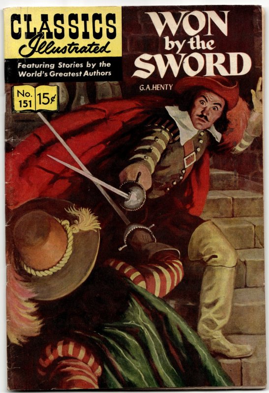 Classics Illustrated #151 (1959), raw, ungraded comic book — front cover