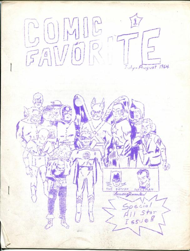 Comic Favorite #1 (1964), raw comic book in FN condition — front cover