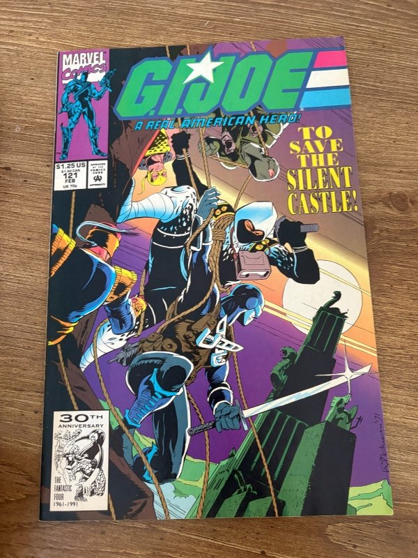 G.I. Joe #121 (Marvel Comics), raw comic book in VF/NM condition — front cover