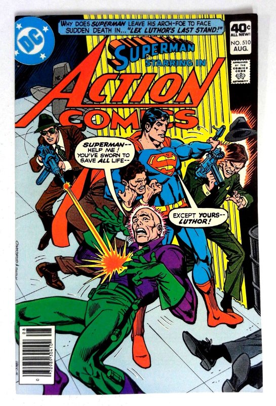 Action #510 (DC Comics, 1980), raw comic book in VF/NM condition — front cover