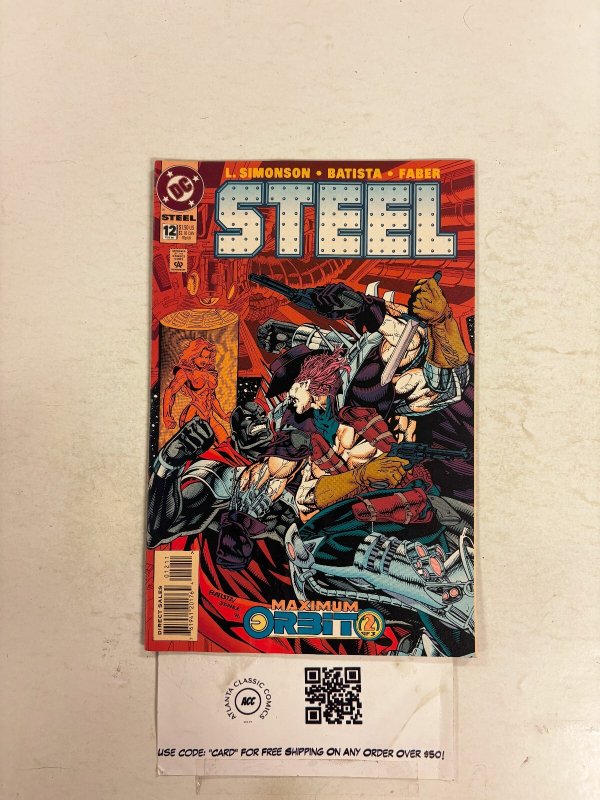 Steel #12 (DC Comics, 1995), raw comic book in FN condition — front cover