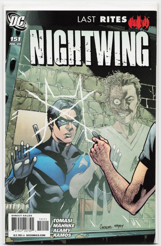 Nightwing #151 (DC Comics, 2009), raw, ungraded comic book — front cover