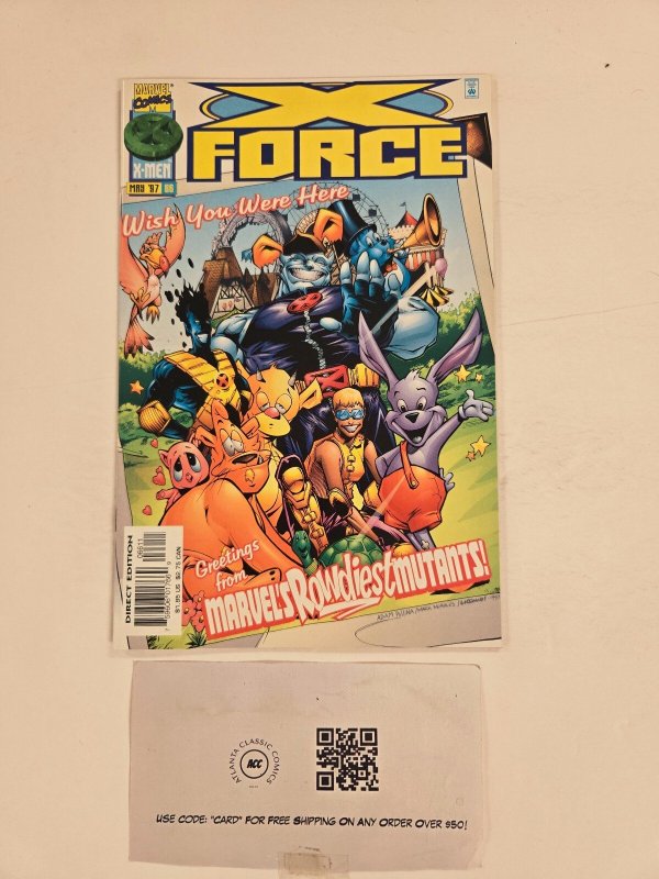 X-Force #66 (Marvel Comics, 1997), raw comic book in NM condition — front cover