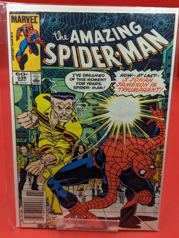 The Amazing Spider-Man #246 (Marvel Comics, 1983), raw, ungraded comic book — front cover