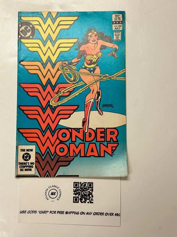 Wonder Woman #305 (DC Comics), raw comic book in VF condition — front cover