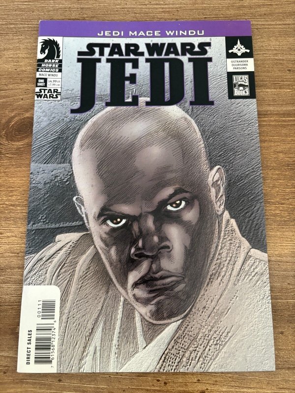 Star Wars Jedi Mace Windu #1 (Dark Horse Comics), raw comic book in NM- condition — front cover