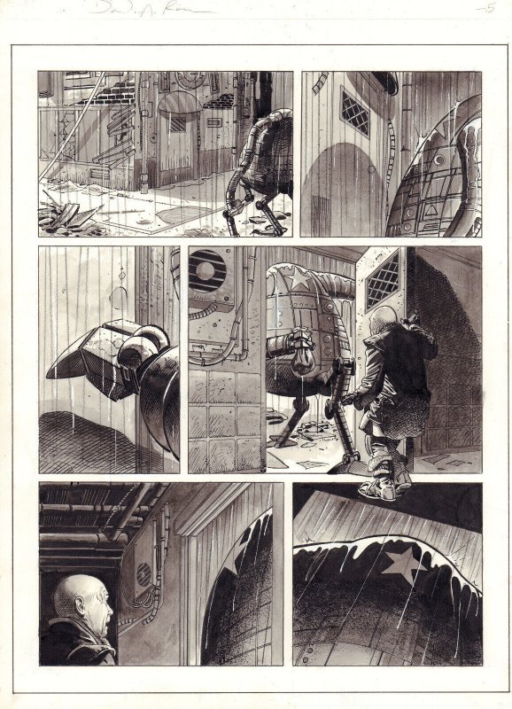 Judge Dredd: The Lost Cases p.5 - 2009 Painted Wash art by David Roach (2009), raw, ungraded comic book — front cover