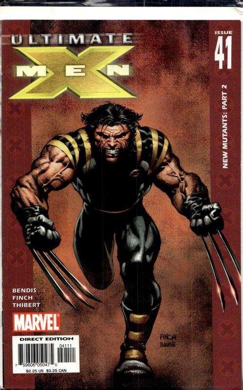Ultimate X-Men #41 (Marvel Comics, 2004), raw, ungraded comic book — front cover
