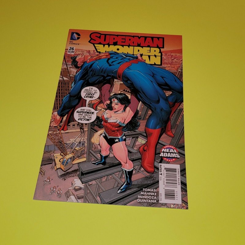 2016 Superman Wonder Woman 26 Neal Adams Variant Cover Thrown Building NM (2016), raw comic book in NM condition — front cover