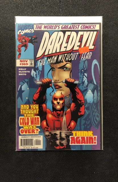 Daredevil #369 (Marvel Comics, 1997), raw, ungraded comic book — front cover