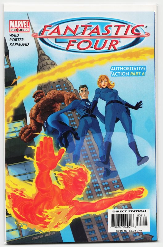 Fantastic Four #508 (Marvel Comics, 2004), raw, ungraded comic book — front cover