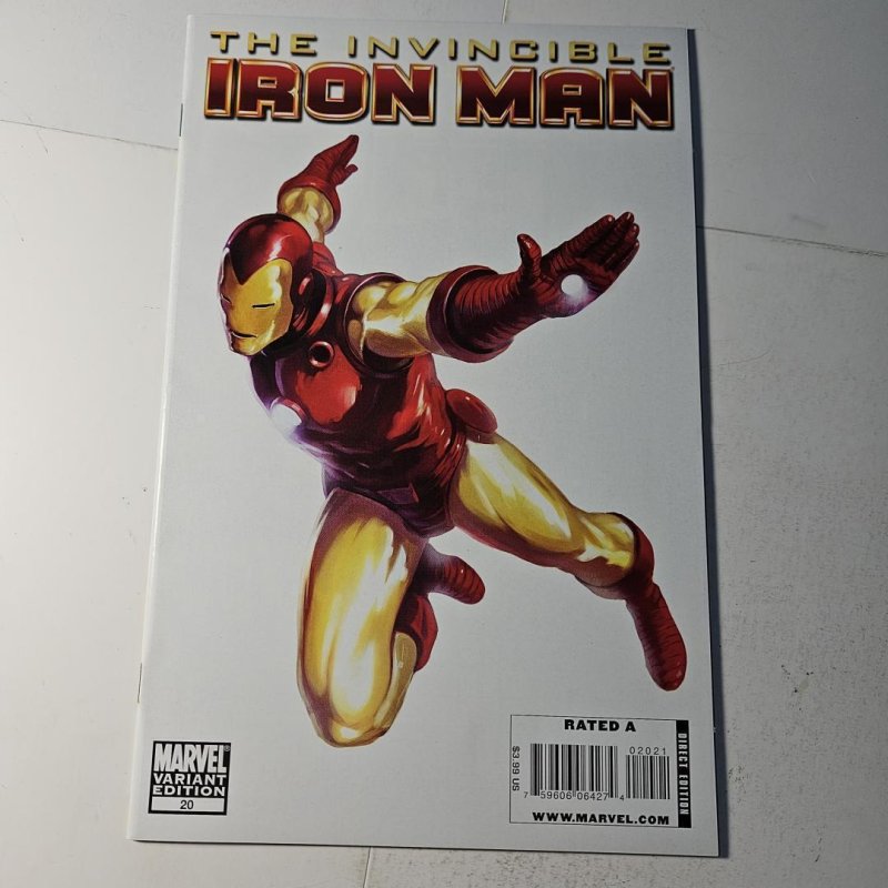 The Invincible Iron Man #20 (Marvel Comics), raw comic book in NM condition — front cover