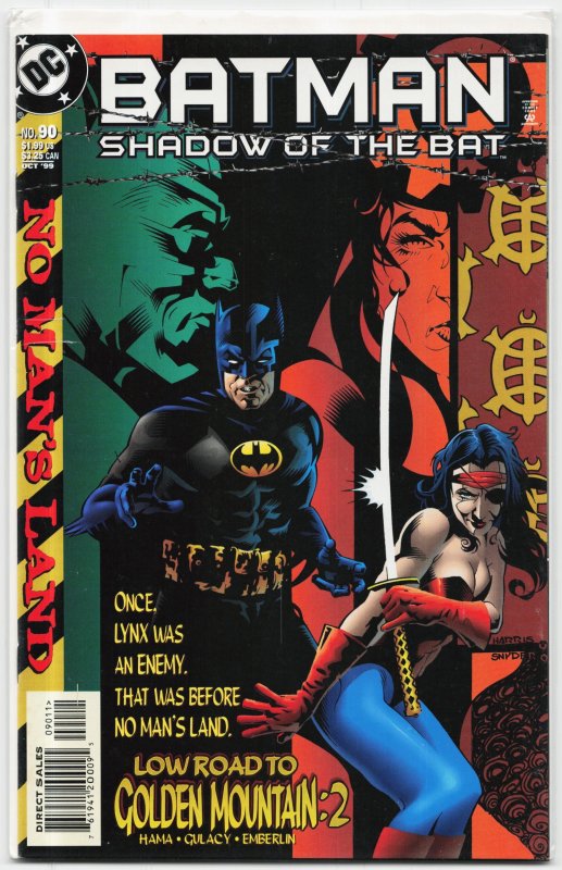 Batman: Shadow of the Bat #90 (DC Comics, 1999), raw, ungraded comic book — front cover