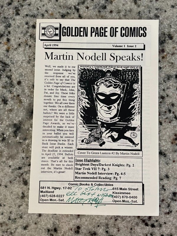 Golden Page of Comics Vol 1 #2, raw comic book in NM condition — front cover