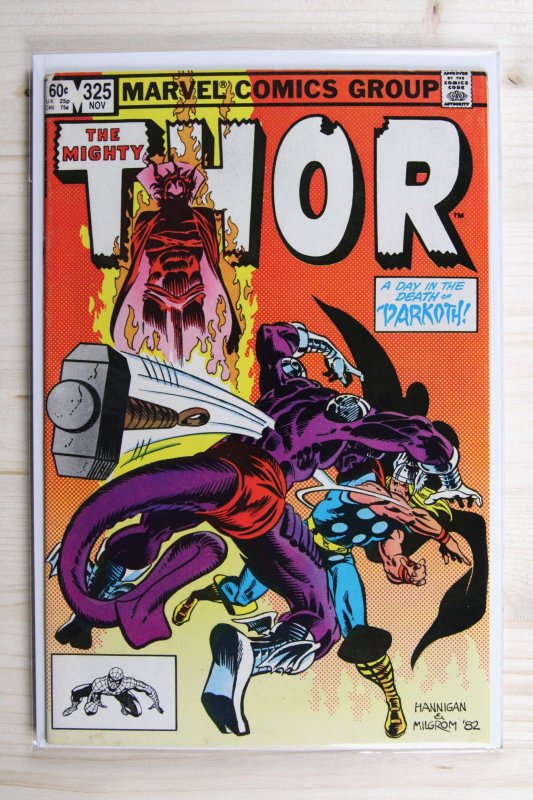 Thor #325 (Marvel Comics, 1982), raw comic book in VF/NM 9.0 condition — front cover