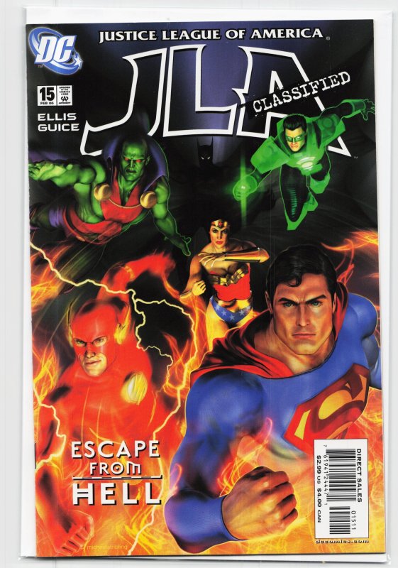 JLA: Classified #15 (DC Comics, 2006), raw, ungraded comic book — front cover