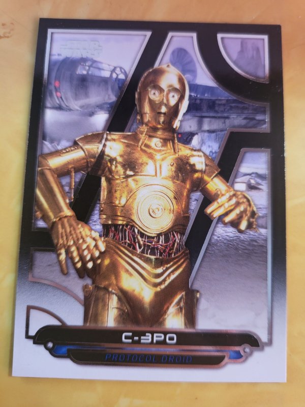 2018 Star Wars Galactic Files #ESB-22 C-3PO (2018), raw, ungraded comic book — front cover