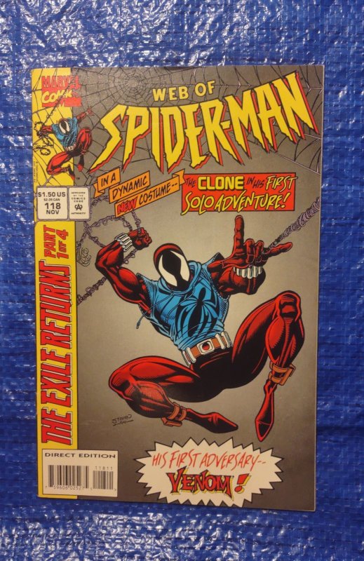 Web of Spider-Man #118 (Marvel Comics, 1994), raw, ungraded comic book — front cover
