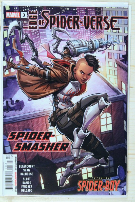 Edge of Spider-Verse #3 (Marvel Comics, 2023), raw comic book in NM+ 9.6 condition — front cover