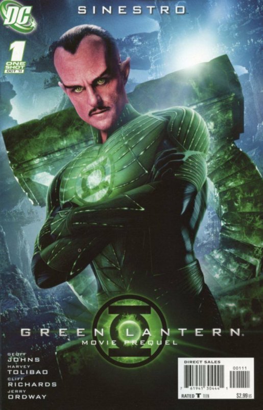 Green Lantern Movie Prequel: Sinestro One-Shot Comic Book - DC #1, raw, ungraded comic book — front cover