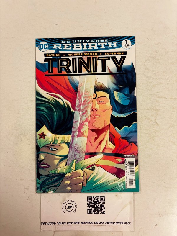 Trinity #1 (DC Comics), raw comic book in NM condition — front cover