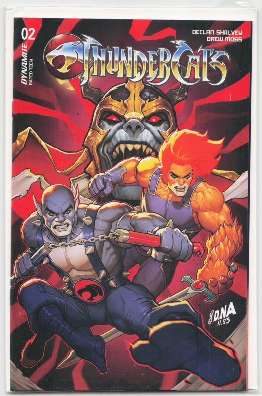 Thundercats #2 (Dynamite Entertainment, 2024), raw, ungraded comic book — front cover