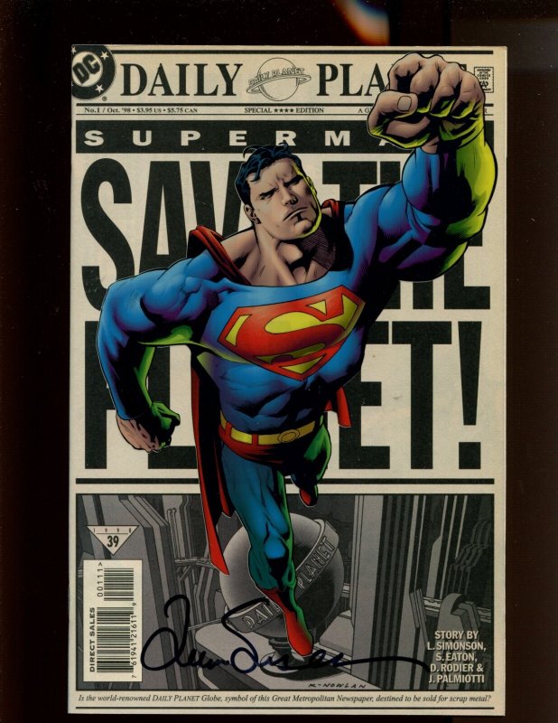 Superman: Save the Planet #1 (1998), raw comic book in 9.0 condition — front cover