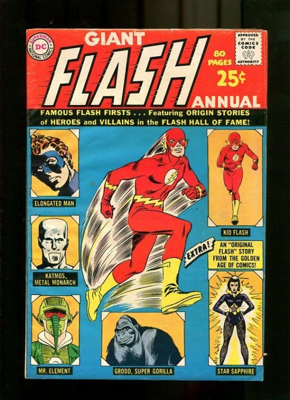 Flash Annual #1, raw comic book in VF condition — front cover