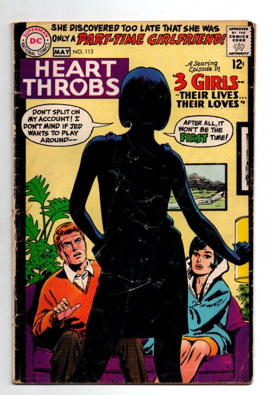 Heart Thobs #113 (DC Comics, 1967), raw comic book in VG condition — front cover
