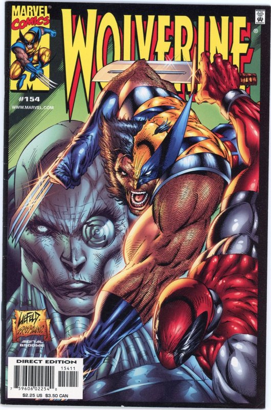 Wolverine #154 (Marvel Comics, 2000), raw comic book in NM condition — front cover