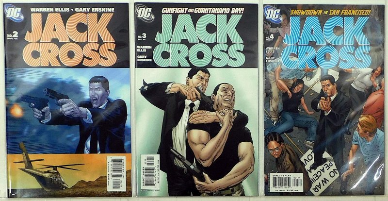 Jack Cross Lot of 3 #2, 3, 4 (2005) DC Comics 1st Print Comic Books (DC Comics, 2005), raw, ungraded comic book — front cover