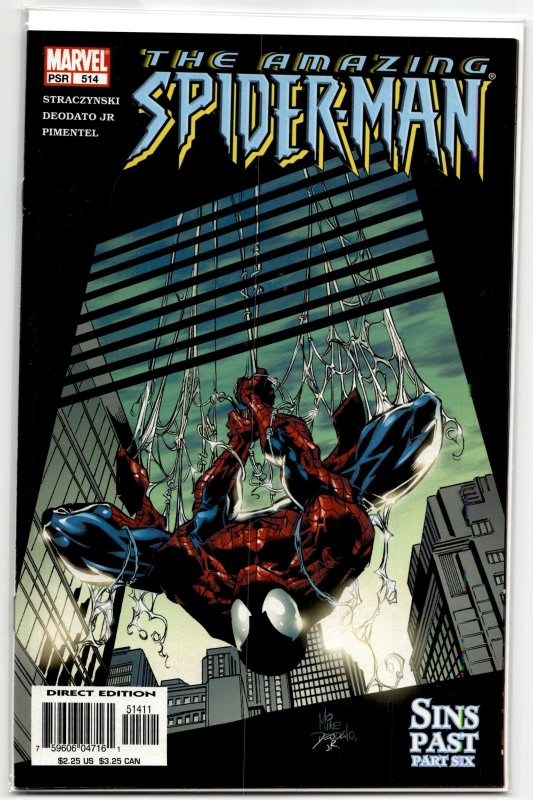 The Amazing Spider-Man #514 (Marvel Comics, 2005), raw, ungraded comic book — front cover