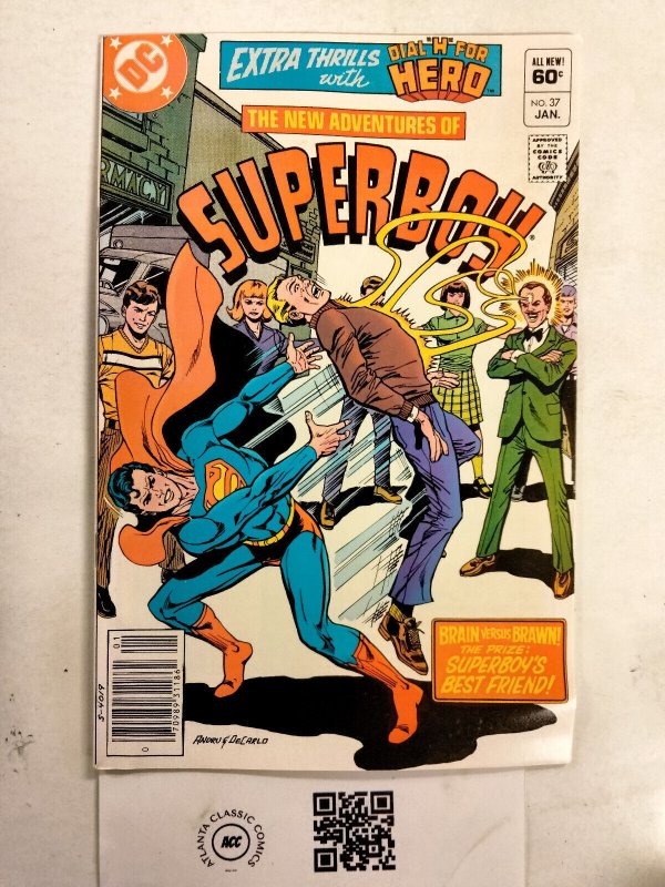 Superboy #37 (DC Comics), raw comic book in VF condition — front cover