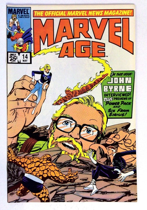 Marvel Age #14 (Marvel Comics, 1983), raw comic book in NM condition — front cover