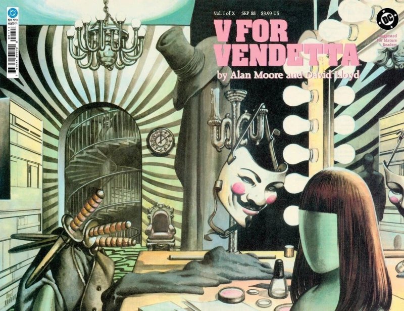 V for Vendetta #1 (DC Comics, 2026), raw, ungraded comic book — front cover
